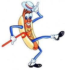 dancing hot dog